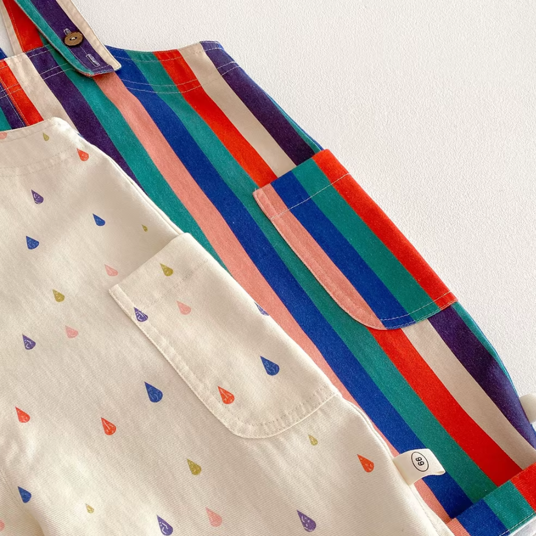 Kurze Rainbow Latzhose