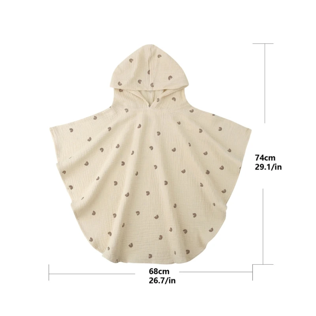 Baby Badeponcho aus Musselin