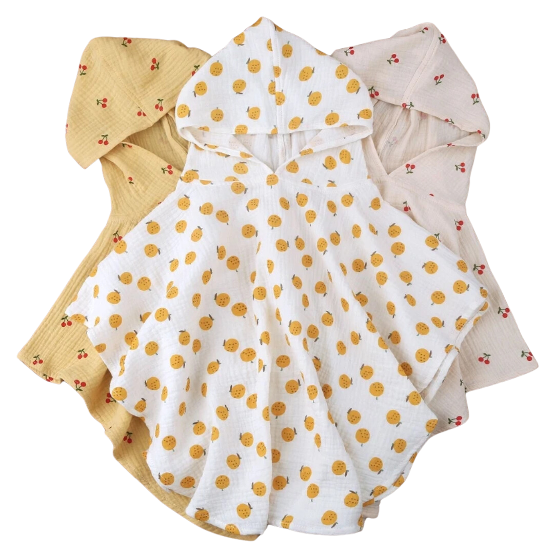 Baby Badeponcho aus Musselin