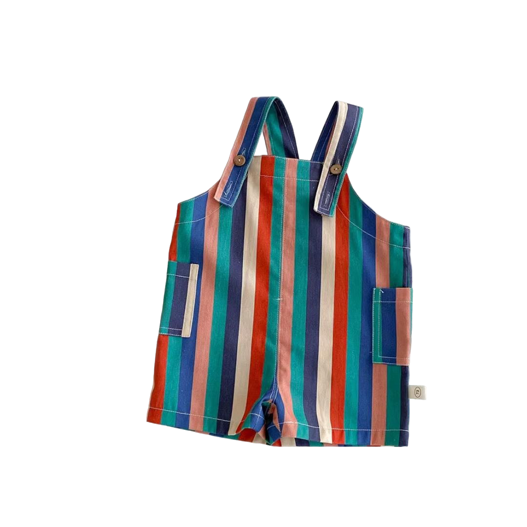 Kurze Rainbow Latzhose