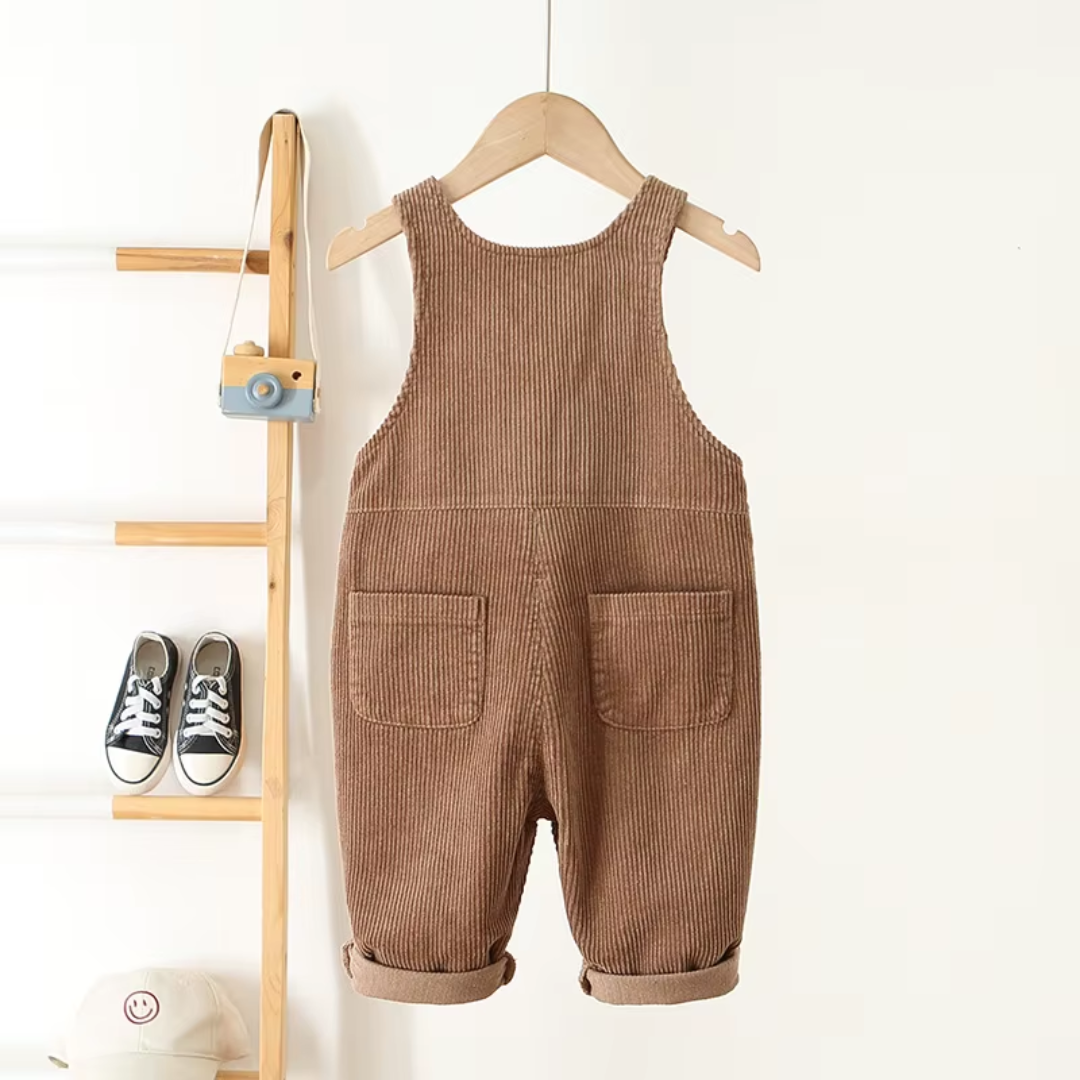 Herzchen Latzhose - braun
