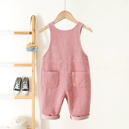 Herzchen Latzhose - rosa
