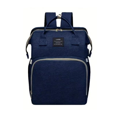 Changing backpack with baby playground