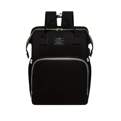 Changing backpack with baby playground