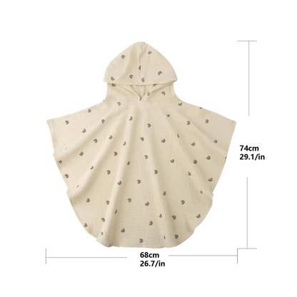 Baby Badeponcho aus Musselin