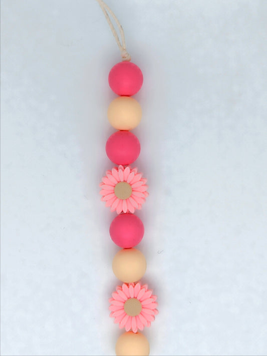 Schnullerkette Pink Flower